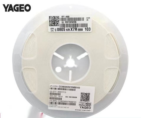 خازن های چندلایه سرامیکی MLCC 0805 Coating Meature X7R 103K / 50V