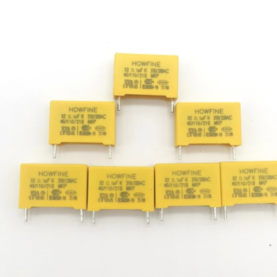 خازن ایمنی 0.1uF/275V/310V مورد استفاده در سراسر خط