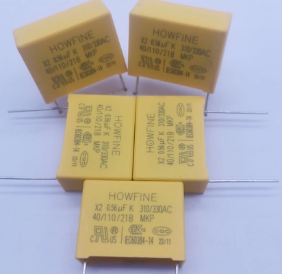 خازن ایمنی رنگ زرد MPX-X2 0.56UF 310V-330V P22.5MM